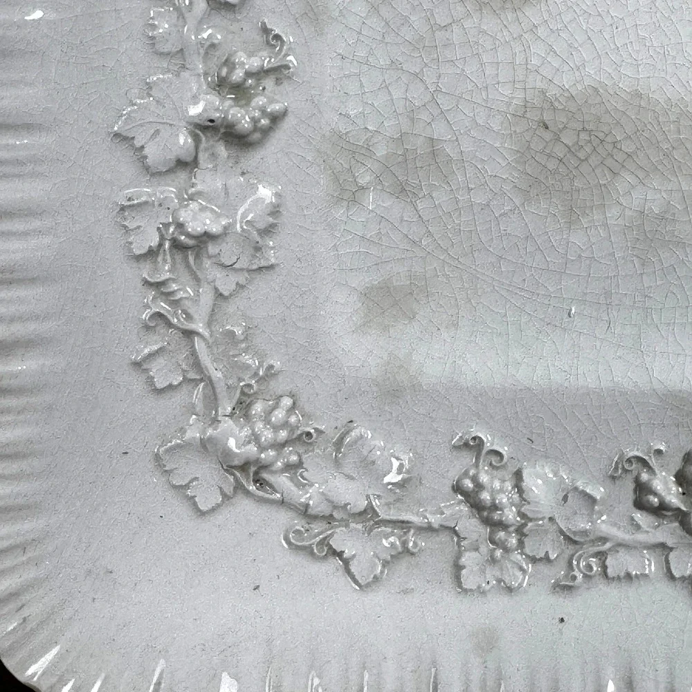 Vintage Wedgwood Queens Ware Cream Square Serving Platter Tray Cake Plate Toasty